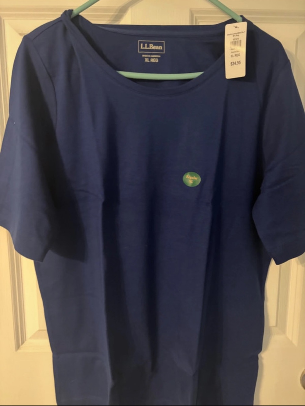 L.L. Bean Men’s Short-Sleeve Crewneck T-Shirt - Royal Blue